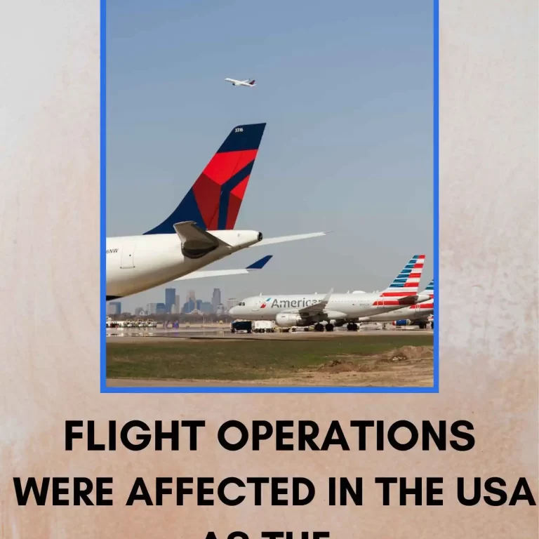 Flight operations were affected in the USA as the FAA system Failed