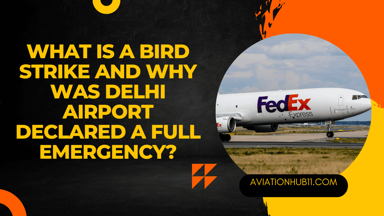 What is Bird Strike and why was Delhi airport declared a full emergency?