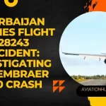 Azerbaijan Flight J28243 operating on Embraer e190 Aircraft. Azerbaijan Airlines (J2) the flag carrier of Azerbaijan, was founded in 1992 Serving 54 domestic and international destinations with a mixed fleet of aircraft from Airbus, Boeing, and Embraer. What happened to Flight 8243 From Baku to Grozny? The J2 Flight 8243 operating on Embraer e190 (4K-AZ65) is an 11-year-old aircraft mostly used for short-haul flights with a passenger carry capacity of 106 passengers. The flight took off from Baku at 0755 hrs local time of Baku as per plan and went towards the Grozny airport where as per the flight plan it was supposed to arrive there by 0820 hrs local time of Grozny airport. While handling the Russian aerospace aircraft, it faced GPS jamming which is common while entering Russian airspace to encounter this problem, the checklist was to get over GPS jamming for safe operations. The flight had to divert to the nearest airport because of bad weather conditions at Grozny airport and the alternative airport also faced bad weather conditions so the aircraft also struggled to land there so they went towards Kazakhstan. During this time Crew Changed the Squawking code to 7700 which means an emergency and reported that their control system had some failure. At around 1028 local time right wings hit the ground aircraft caught fire and was exposed as the fuel storage tank was in the wings and the aircraft was damaged. As the Initial Investigation reported there is a chance of a Bird Strike as the damage shows in the Aircraft Tail that there are holes. The investigation is under process let's see what was the real reason for this crash and as of now black box has also recovered, Out of 67 passengers 37 was Fatal.